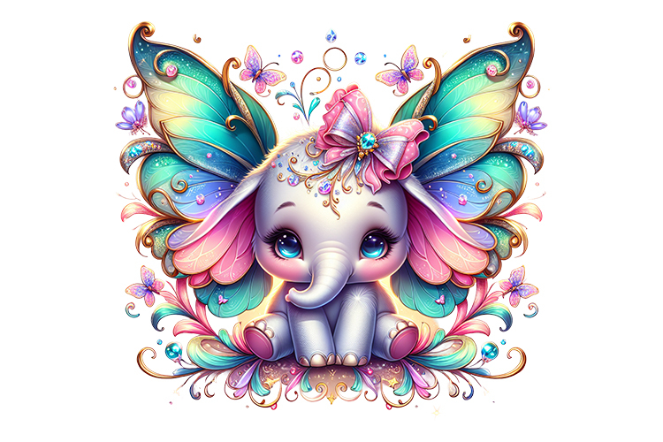 Cute Elephant Clipart Image 13