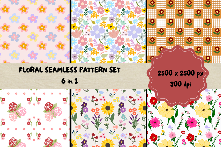 Floral Seamless Pattern example image 1