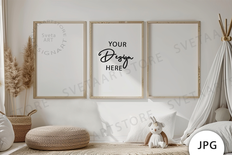 Frames Mockup, Baby Room Mockup JPG