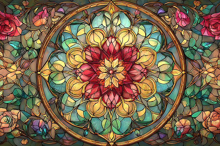 Stained Glass Texture Image 10