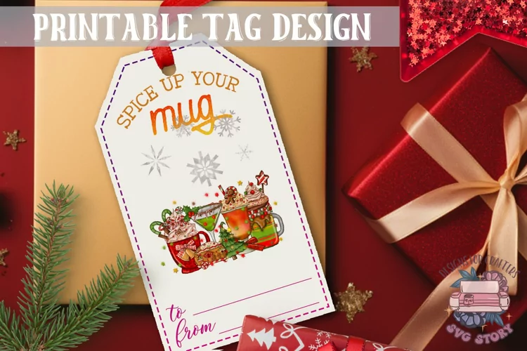 Watercolor Christmas Gift Tag Christmas Ornaments PNG