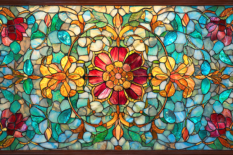 Stained Glass Texture Image 9
