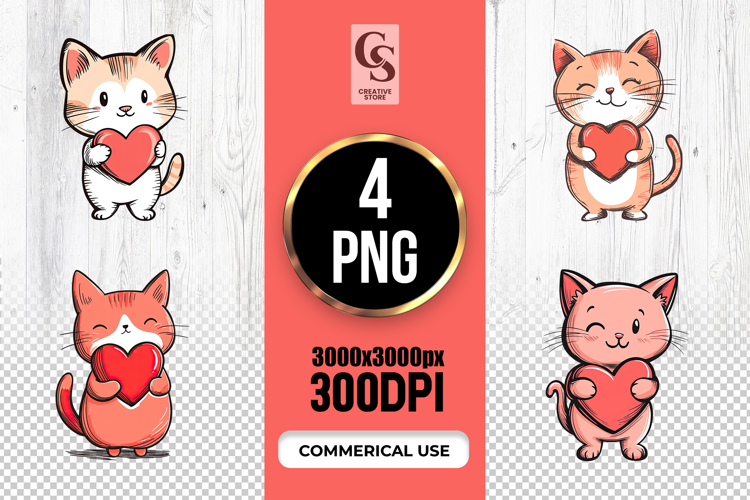 Cute Cat Clipart Image 4