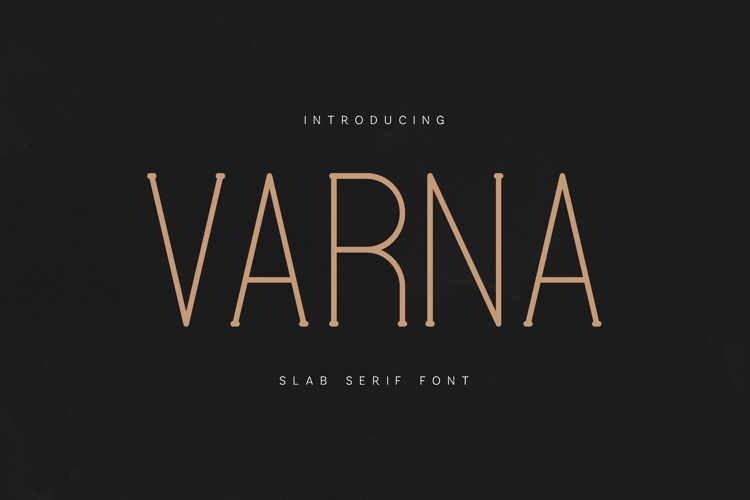 Varna Slab Serif Modern Condensed Display