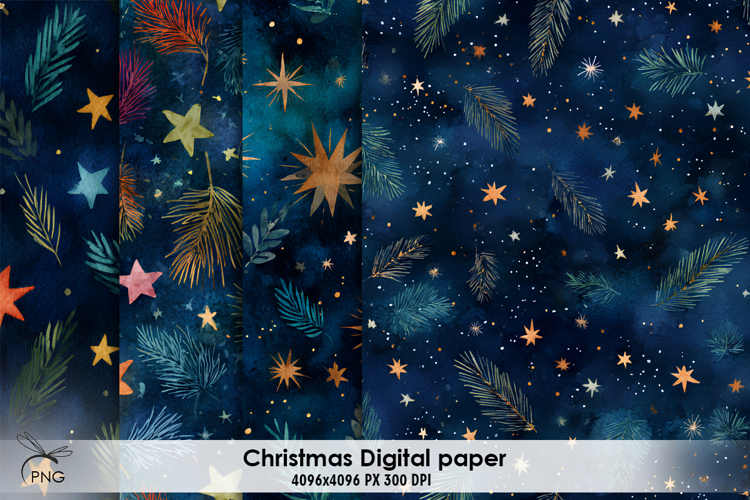 Christmas digital paper, seamless pattern
