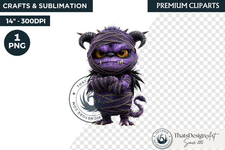 Halloween Little Monsters Clipart Set V2, Spooky