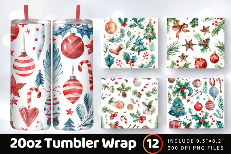Christmas Tumbler Wrap Image 6