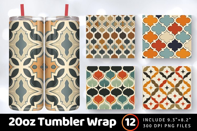 20 Oz Sublimation Tumbler Wrap Image 16