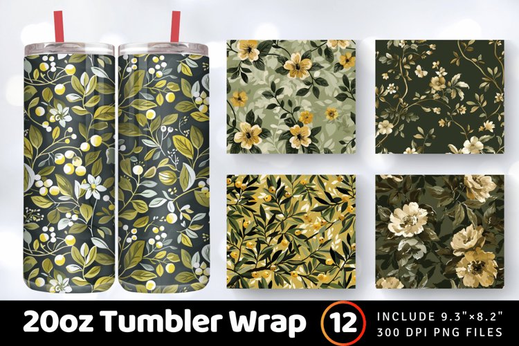 20 Oz Sublimation Tumbler Wrap Image 19