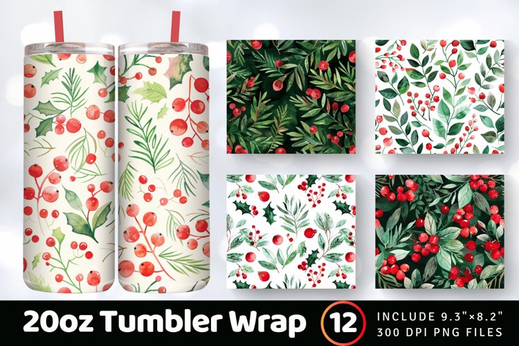 Christmas Tumbler Wrap Image 5