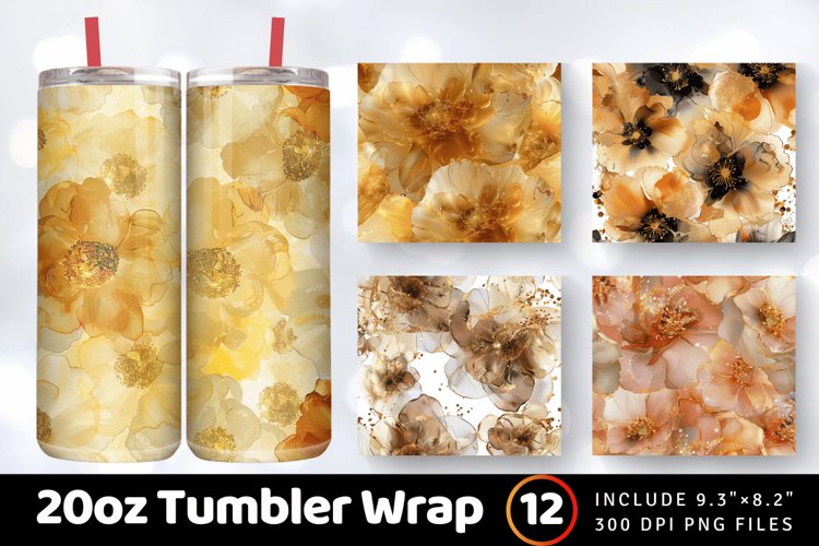 Alcohol Ink Tumbler Wrap Image 6