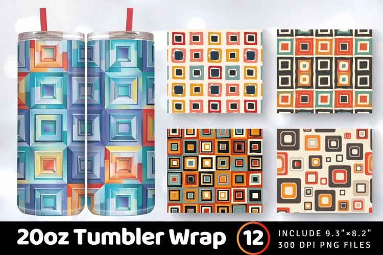 20 Oz Sublimation Tumbler Wrap Image 12