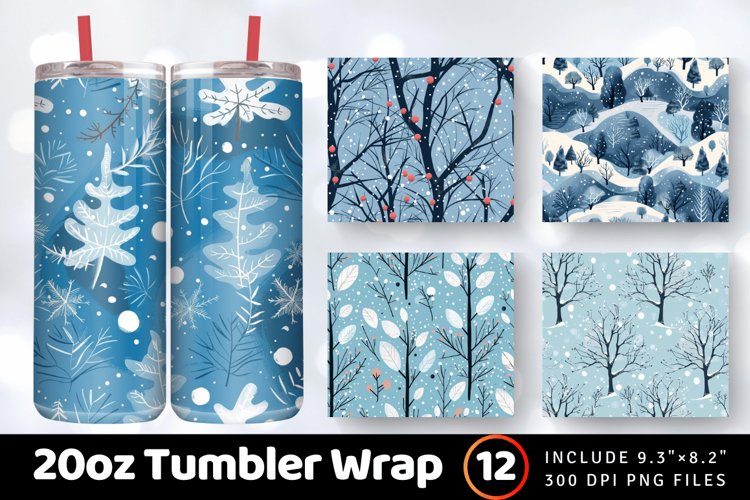 20 Oz Sublimation Tumbler Wrap Image 7