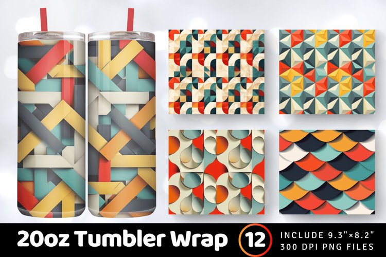 20 Oz Sublimation Tumbler Wrap Image 14