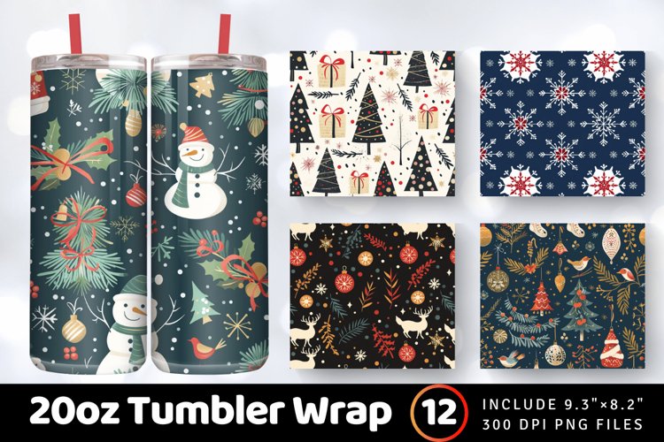 Christmas Tumbler Wrap Image 9
