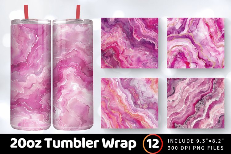 20 Oz Sublimation Tumbler Wrap Image 3