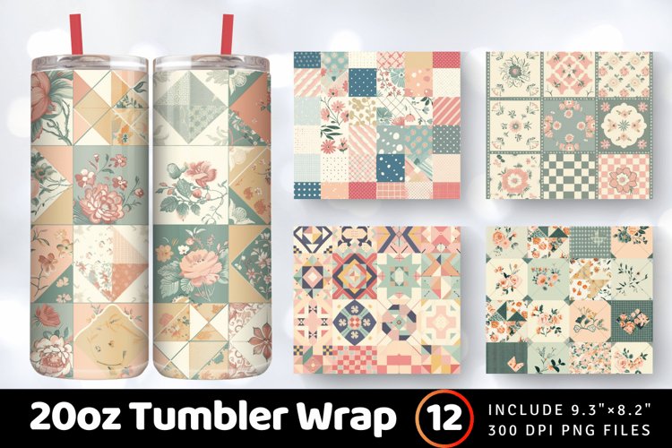 20 Oz Sublimation Tumbler Wrap Image 8