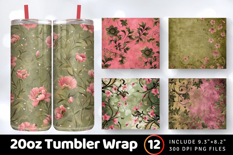 20 Oz Sublimation Tumbler Wrap Image 6