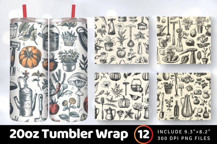 20 Oz Sublimation Tumbler Wrap Image 5