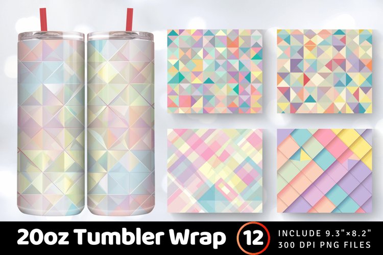 20 Oz Sublimation Tumbler Wrap Image 5