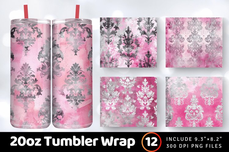 20 Oz Sublimation Tumbler Wrap Image 5