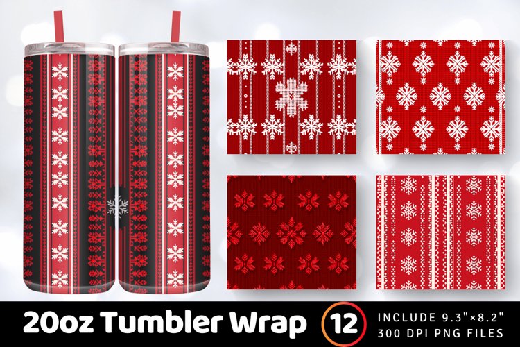 Christmas Tumbler Wrap