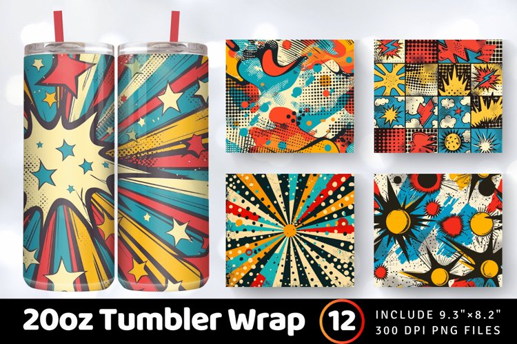 20 Oz Sublimation Tumbler Wrap Image 16
