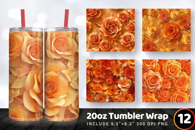 Tumbler Wrap Template