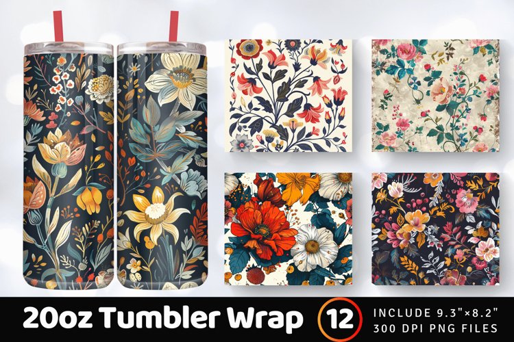 20 Oz Sublimation Tumbler Wrap Image 3