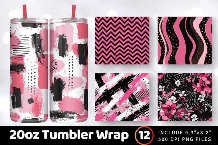 20 Oz Sublimation Tumbler Wrap Image 2