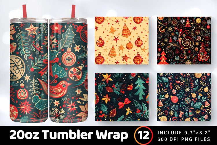 Christmas Tumbler Wrap Image 13