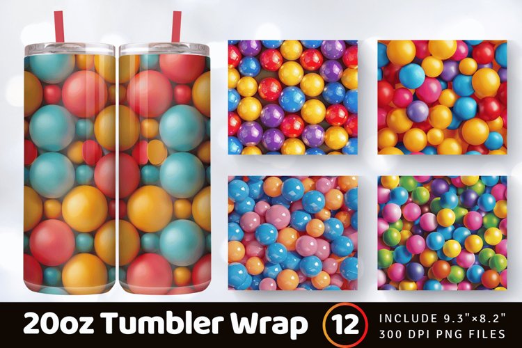 20 Oz Sublimation Tumbler Wrap Image 8