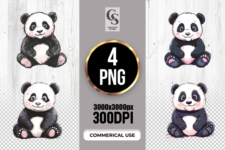 Cute Panda Clipart