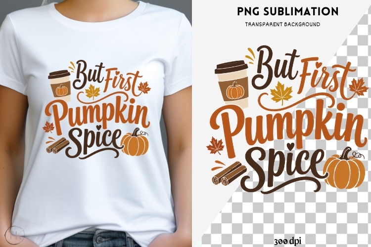 Autumn phrase png design for T-shirts example image 1