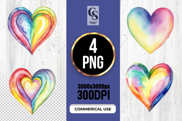 Watercolor Rainbow Png