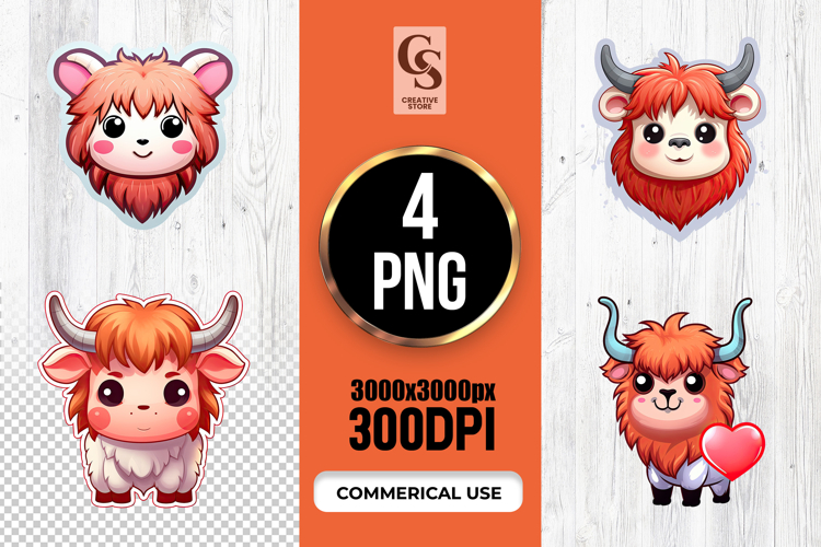 Highland Cow Clipart Image 2