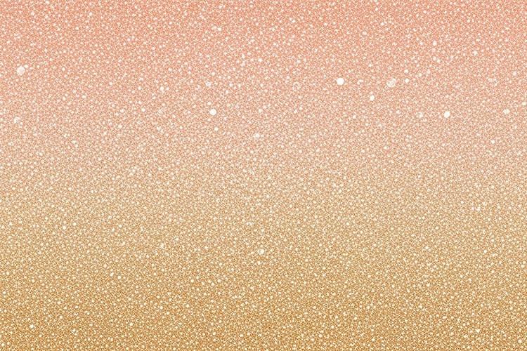 Glittery background with a gradient of pink and gold colors