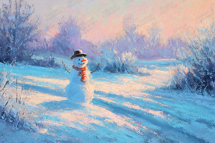 Snowman Background Image 13