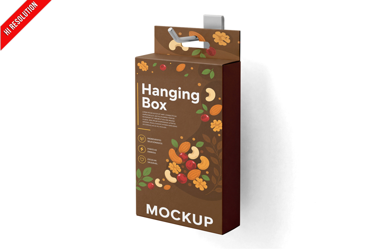Hanging Box Packaging Mockup example image 1