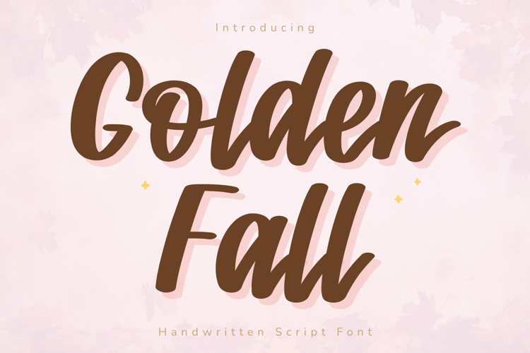 Golden Fall - Handwritten Script Font