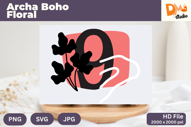 Boho Floral Svg Image 15