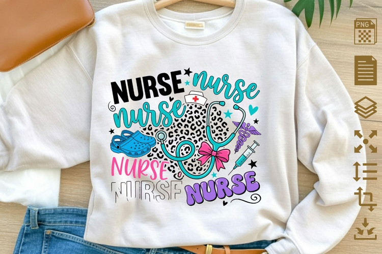 Nurse Nurse Nurse PNG, Funny Nurse Sublimation Design