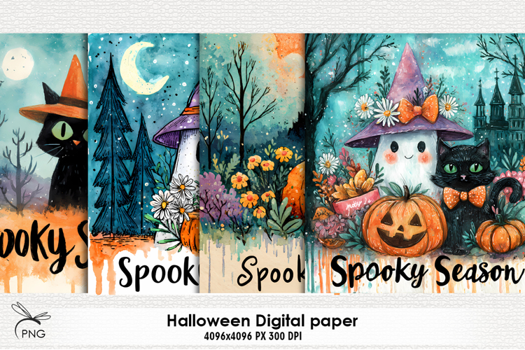 Spooky Season digital paper