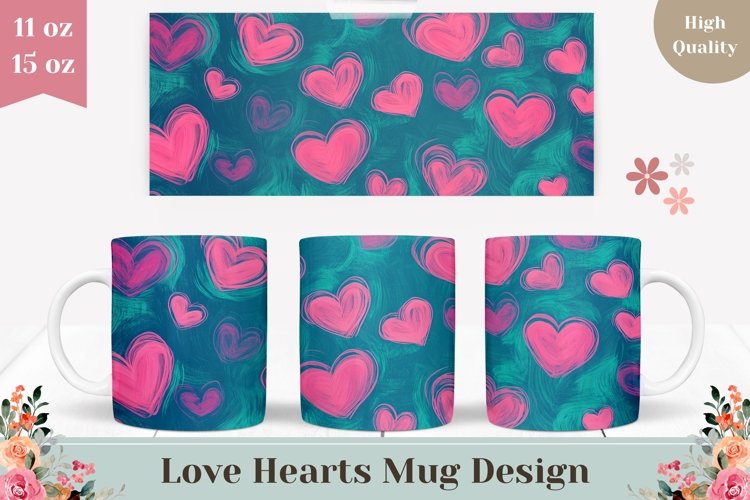 Pink Heart Clipart Image 24