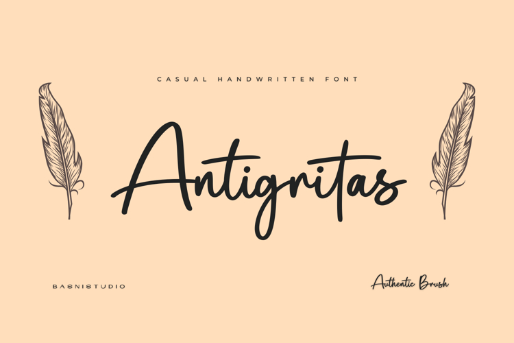 Antigritas a Chic Handwritten Font