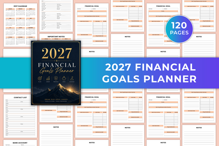 2027 Financial Goals Planner | Goal Setting & Money