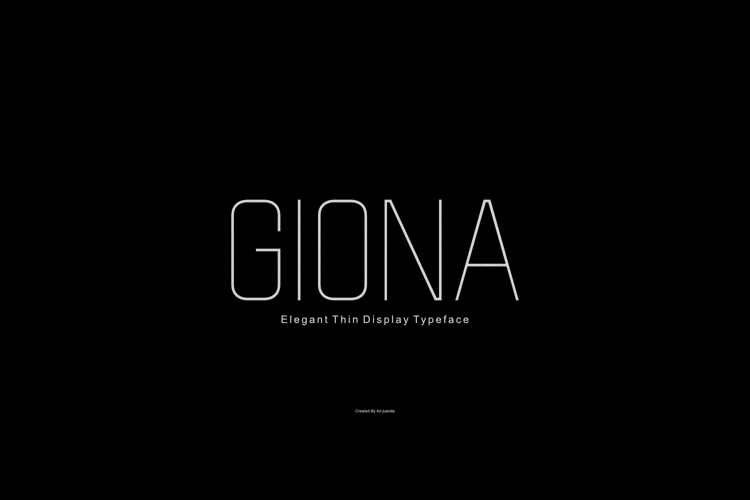 Giona Elegant Thin Condensed Display Font
