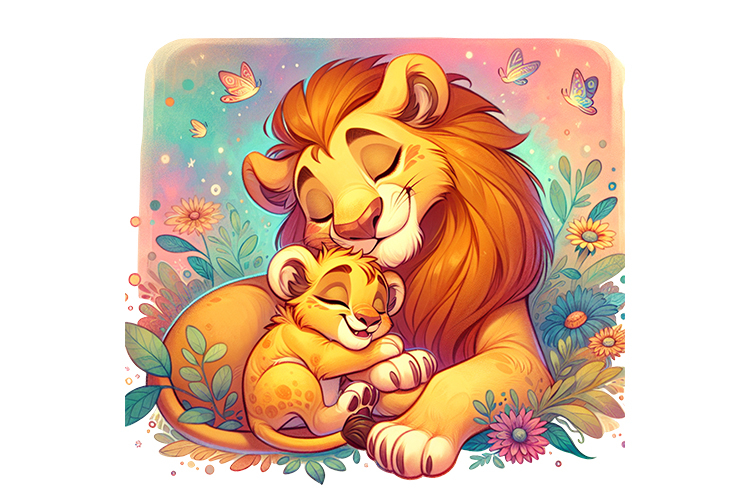 Cute Lion Clipart Image 8