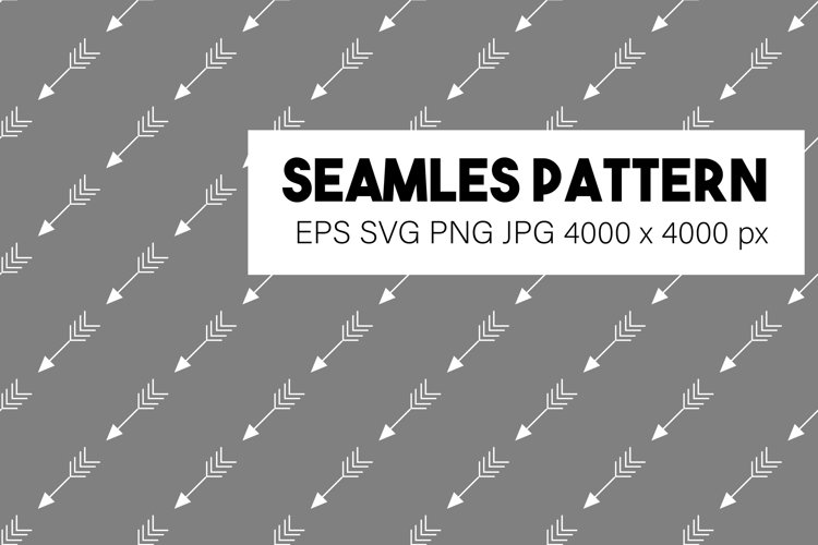 Nordic seamless pattern with white arrows