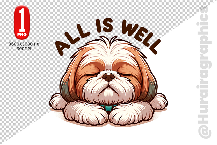 Cute Dog Clipart - PNG File